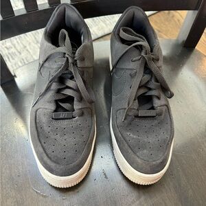 Nike women’s Air Force 1 suede Sage / Night Stadium / Phantom sneakers size 9